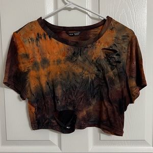 Distressed crop top